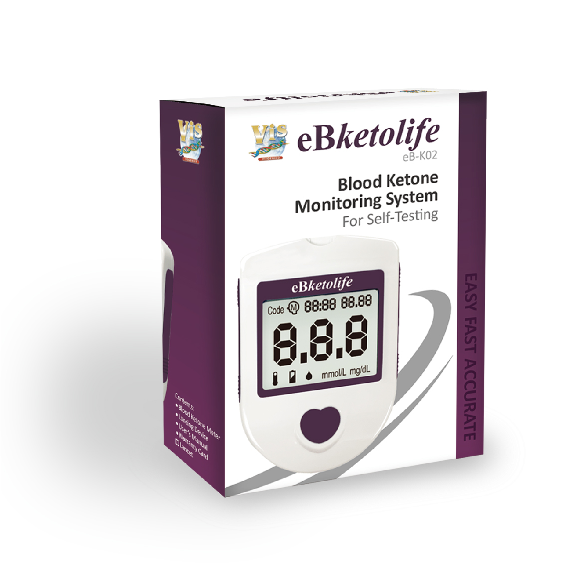 【eBmonitor醫必】eBketolife 暐世血酮機套組 (內含10片血酮試紙)