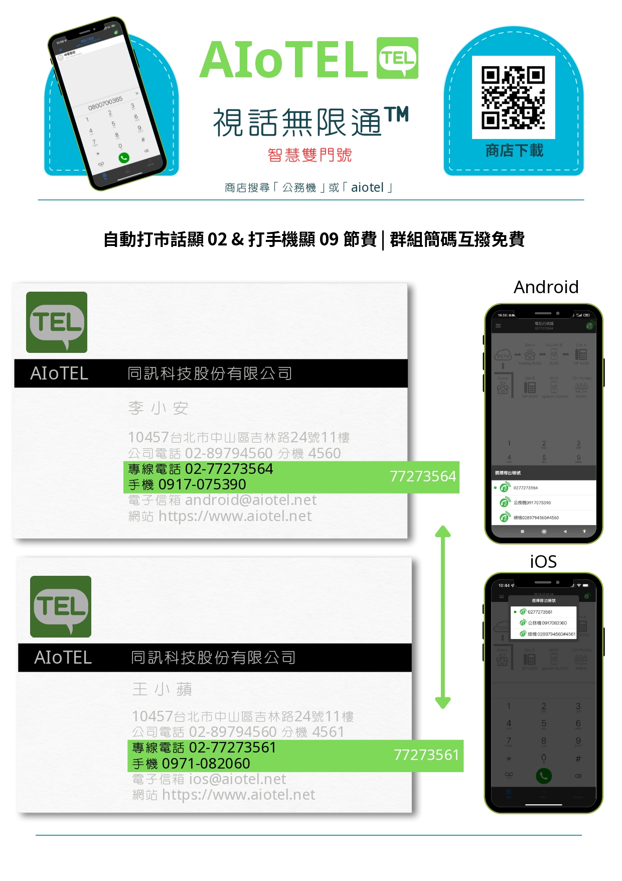 行動辦公室視訊分機APP創新品牌-同訊科技股份有限公司